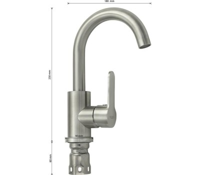 Смеситель на раковину MAGNUS 9147 Смеситель на раковину , поворотный гусак , из нержавеющей стали марка 304