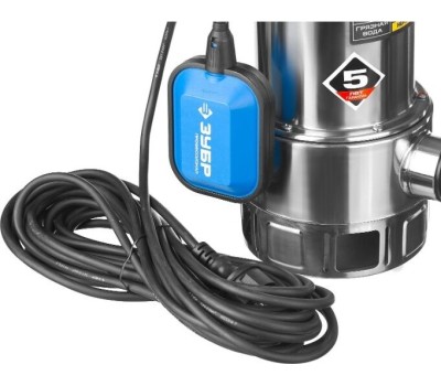 Дренажный насос ЗУБР НПГ-Т3-550 Насос погружной дренажный для грязной воды 550 Вт, 170 л/мин