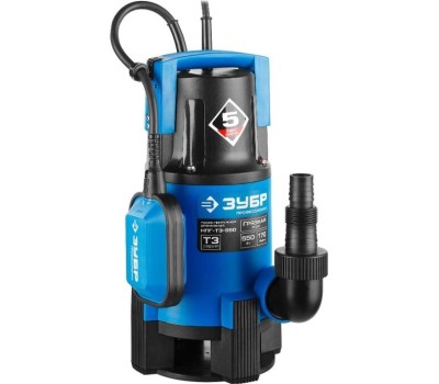 Дренажный насос ЗУБР НПГ-Т3-550 Насос погружной дренажный для грязной воды 550 Вт, 170 л/мин