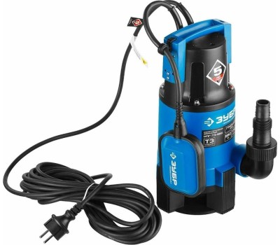 Дренажный насос ЗУБР НПГ-Т3-550 Насос погружной дренажный для грязной воды 550 Вт, 170 л/мин