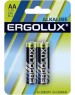 Элементы питания ERGOLUX (11747) LR6 Alkaline BL-2