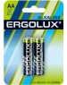 Элементы питания ERGOLUX (11747) LR6 Alkaline BL-2