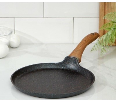 Сковорода KUKMARA сбгг240а а/пр литая блинная 24см Granit ultra blue