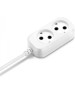 Удлинитель BURO BU-PSL2.1/W 1.5м (2 розетки) белый (пакет ПЭ)