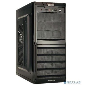 Корпус для ПК EXEGATE EX278402RUS Корпус Miditower XP-329S Black, ATX, <без БП>, 2*USB, Audio