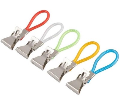 РЫЖИЙ КОТ Набор прищепок для полотенец, 5 шт. в наборе Mollete-5R (нерж. сталь)