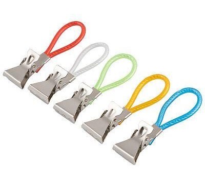 РЫЖИЙ КОТ Набор прищепок для полотенец, 5 шт. в наборе Mollete-5R (нерж. сталь)