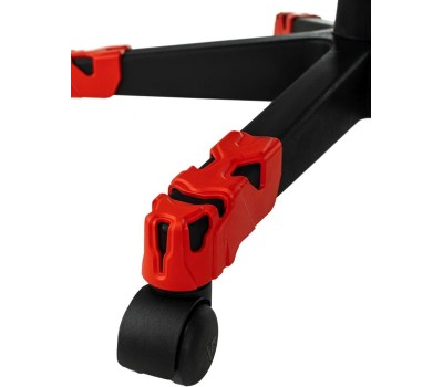 мебель ZOMBIE Кресло игровое 100 черный ткань/эко.кожа крестов. пластик пластик черный