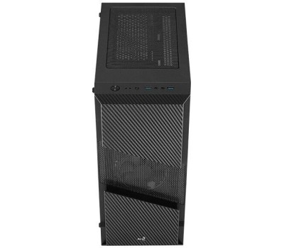 Корпус для ПК AEROCOOL Корпус ATX Menace Saturn FRGB-G-BK-v1, Midi-Tower, без БП, черный [menace frgb-g-bk-v1]
