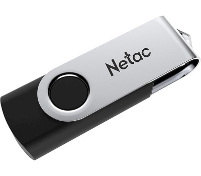 NETAC Флеш Диск 128GB U505 NT03U505N-128G-20BK USB2.0 черный/серебристый