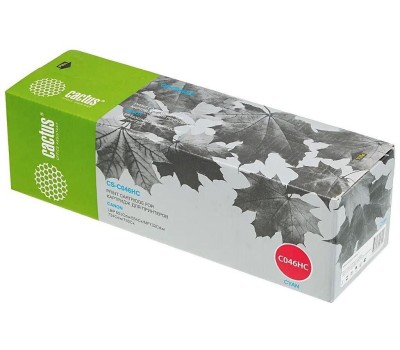 Картридж CACTUS Картридж CS-C046HC, 046 H C, голубой / CS-C046HC