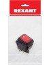 REXANT Выключатель клавишный 250В 15А (4с) вкл-выкл красный с подсветкой и влагозащитой (1 шт/уп)