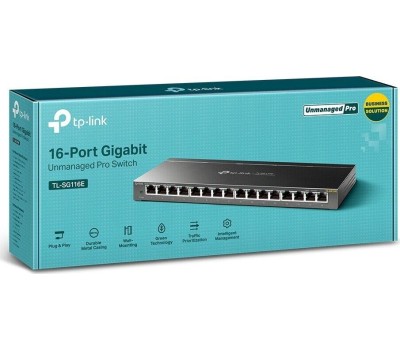 Коммутатор TP-LINK Коммутатор TL-SG116E, управляемый