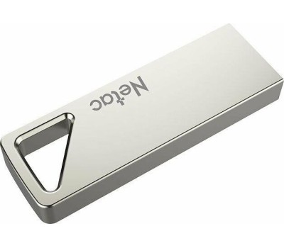 Флешка NETAC Флешка USB U326 4ГБ, USB2.0, серебристый [nt03u326n-004g-20pn]