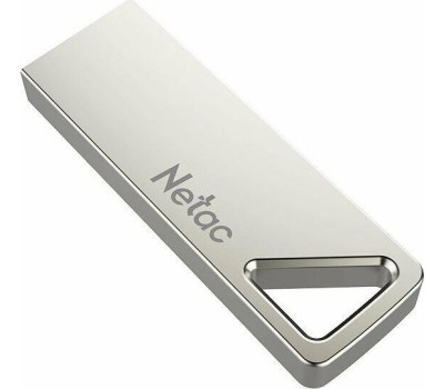 Флешка NETAC Флешка USB U326 4ГБ, USB2.0, серебристый [nt03u326n-004g-20pn]
