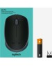 LOGITECH Мышь беспроводная M171, радио, оптическая, USB, 1000dpi, черный и серый [910-004643]