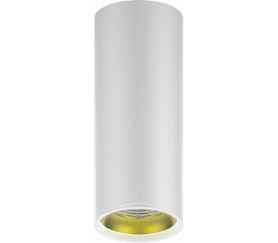 GAUSS Светильник Overhead HD012, 12 Вт, 3000К (белый теплый), белый/золото