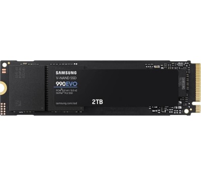 Накопитель SSD SAMSUNG SSD накопитель 990 EVO 2ТБ, M.2 2280, PCIe 4.0 x4, NVMe, M.2 [mz-v9e2t0bw]