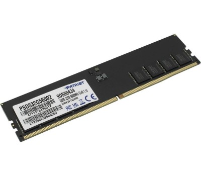 Оперативная память PATRIOT Оперативная память Signature PSD532G56002 DDR5 - 1x 32ГБ 5600МГц, DIMM, Ret