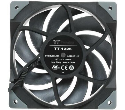 THERMALTAKE Вентилятор Toughfan 12 120мм, 4-pin, 2000об/мин, 19.2 - 22.3 дБ, черный, Ret [cl-f117-pl12bl-a]