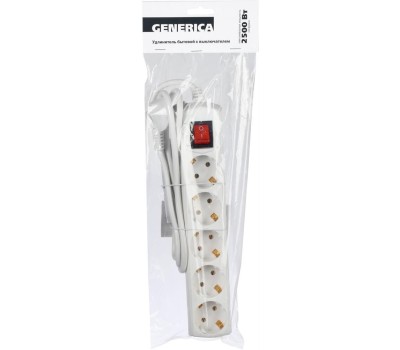 Удлинитель сетевой IEK Сетевой удлинитель У05В, 5м, белый [wyp10-10-05-05-zk-g]