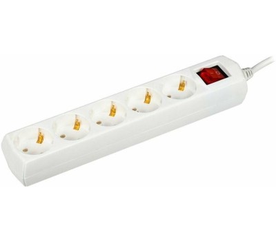 Удлинитель сетевой IEK Сетевой удлинитель У05В, 5м, белый [wyp10-10-05-05-zk-g]