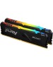 KINGSTON Модуль памяти 32GB FURY Beast RGB KF432C16BB2AK2/32 DDR4 3200 DIMM Gaming Memory Non-ECC, CL16, 1.35V, Kit (2*16GB), RTL