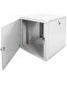 ЦМО Шкаф коммутационный ШРН-Эконом ШРН-Э-9.500.1-9005 настенный, металлическая передняя дверь, 9U, 600x480x520 мм