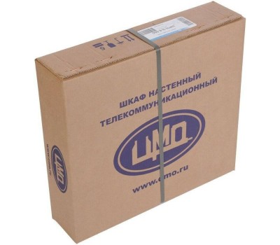 ЦМО Шкаф коммутационный ШРН-Эконом ШРН-Э-9.500.1-9005 настенный, металлическая передняя дверь, 9U, 600x480x520 мм