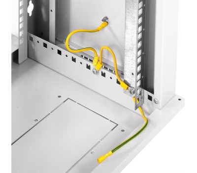 ЦМО Шкаф коммутационный ШРН-Эконом ШРН-Э-9.500.1-9005 настенный, металлическая передняя дверь, 9U, 600x480x520 мм