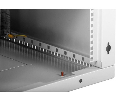 ЦМО Шкаф коммутационный ШРН-Эконом ШРН-Э-9.500.1-9005 настенный, металлическая передняя дверь, 9U, 600x480x520 мм