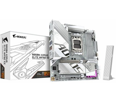 Материнская плата GIGABYTE Материнская плата B850M AORUS ELITE WIFI6E, Socket AM5, AMD B850, mATX, Ret
