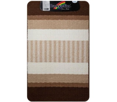 САНАКС - Коврик в ванную СТАР-ЛООП, одинарный, КОРИЧНЕВЫЙ, 550 х 900 мм, 100% полиэстер 00813
