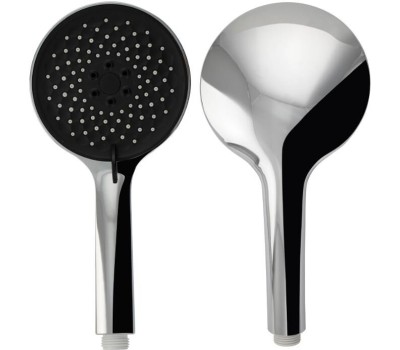 Лейка GFmark - Лейка душевая массажная, круглая, хромированная с черной вставкой, 3 режима 6085