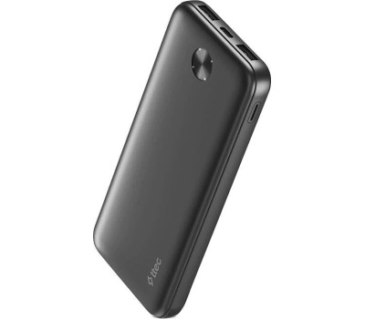 TTEC Внешний аккумулятор ReCharger 10000mAh 2*USB-A&USB-C 10,5W Powerbank. Цвет: черный