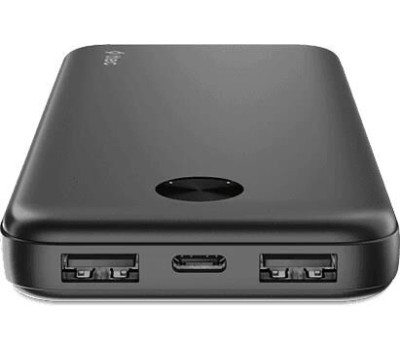 TTEC Внешний аккумулятор ReCharger 10000mAh 2*USB-A&USB-C 10,5W Powerbank. Цвет: черный