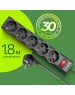 DEFENDER (99497) ES largo сет.фильтр 5 роз - 1,8 м - черный