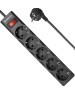 DEFENDER (99497) ES largo сет.фильтр 5 роз - 1,8 м - черный
