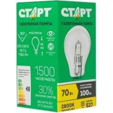 Лампа накаливания СТАРТ (10170) ГЛН Б 70Вт Е27