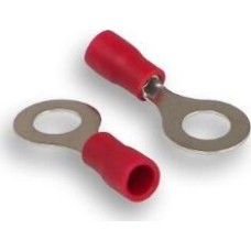 Клемма AURA ATR-1564 монтажная кольцевая (красный) 100шт.