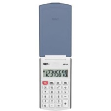 DELI Калькулятор карманный E39217/BLACK черный 8-разр.