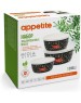 Набор мисок APPETITE 1DM47PL Chilli мисок эмал 3пр пласт/кр