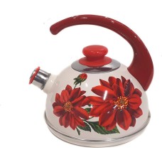 Чайник ЭМАЛЬ T04/25/04/09/H13 эмал 2,5л конс/руч слон кость лера