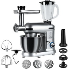 Кухонный комбайн 9 в 1 RAGEX R101, 4.5л, 1500Вт, цвет: 900 (серебристый), КИТАЙ