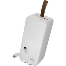 Powe Bank MORE CHOICE (4620202552860) PB59-50 50000mAh 1USB+1Type-C+1micro-USB 3.0A 22.5W+PD20W+QC3.0 , белый