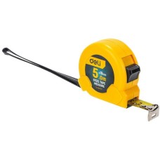 DELI Рулетка DL281025 10м*25мм, метрическая, клипса, ремешок