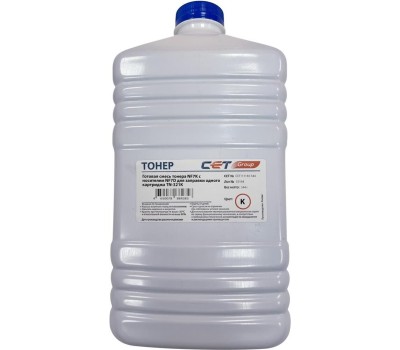 CET Тонер NF7K+NF7D 111116-544 черный бутылка 544гр. для принтера KONICA MINOLTA Bizhub 224e/C224/284/364