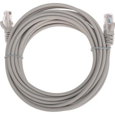 REXANT Шнур коммутационный патч-корд U/UTP, CAT 5e, RJ45-RJ45, 26AWG, LSZH, серый, 5м