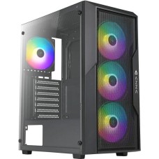 Корпус для ПК AZZA Корпус ATX Fighter, Midi-Tower, без БП, черный [csaz-290 fighter]