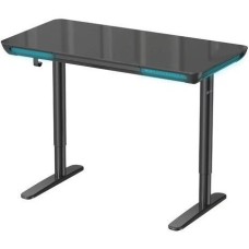 Стол компьютерный CACTUS Стол компьютерный CS-EGD-BK-LED, электропривод, закаленное стекло, черный